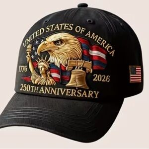 USA 250th Anniversary Patriotic Cap